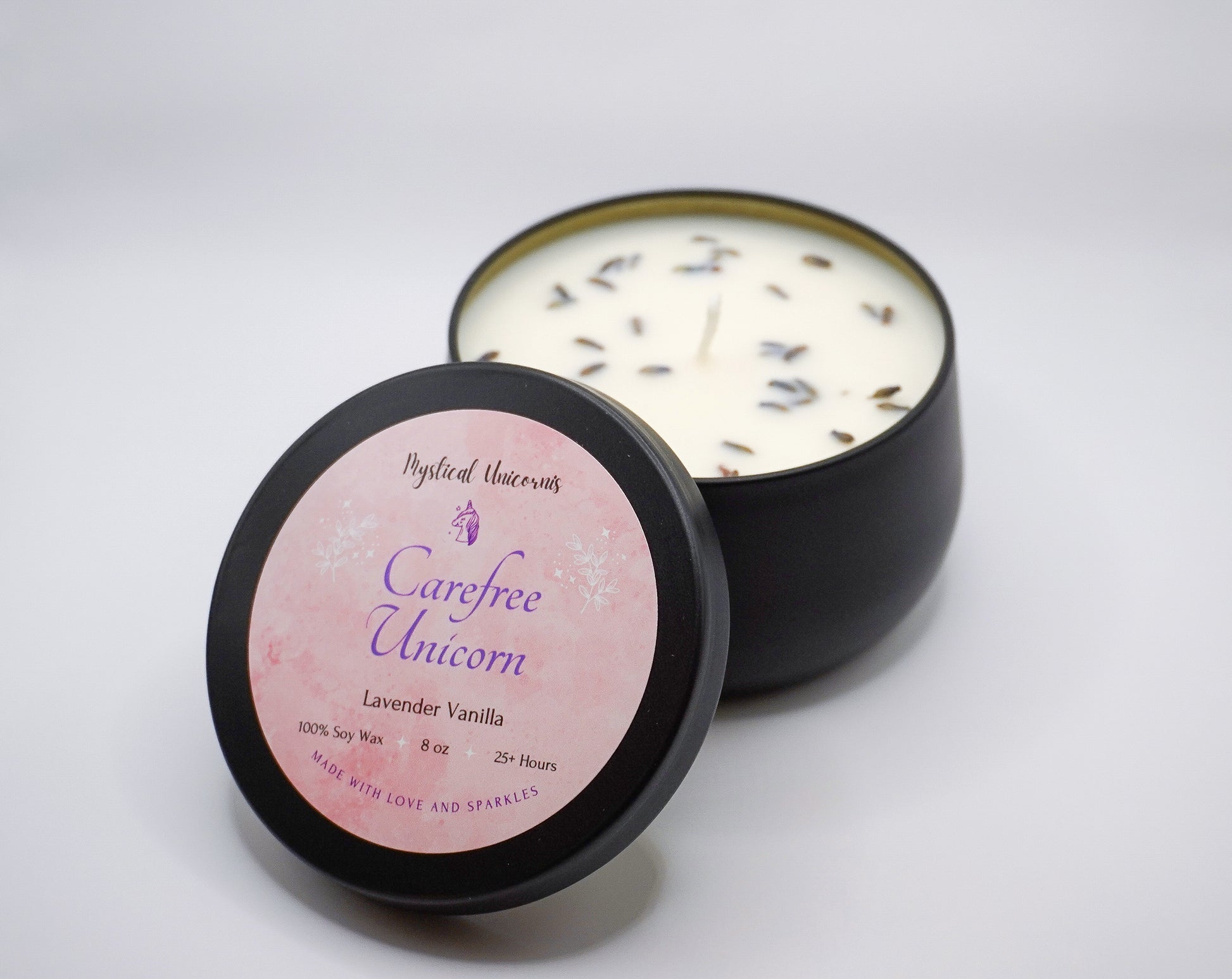 Carefree Unicorn 8 oz. Candle image 0