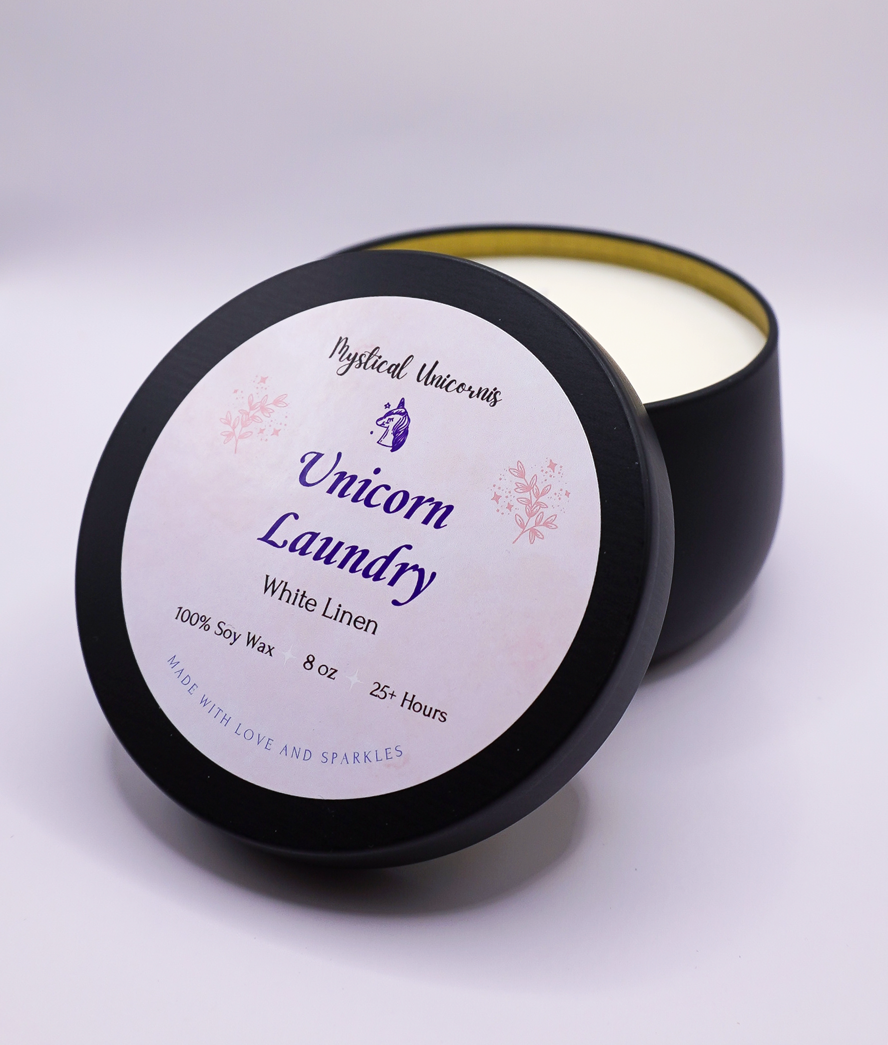 White Linen 8 oz. Candle image 0