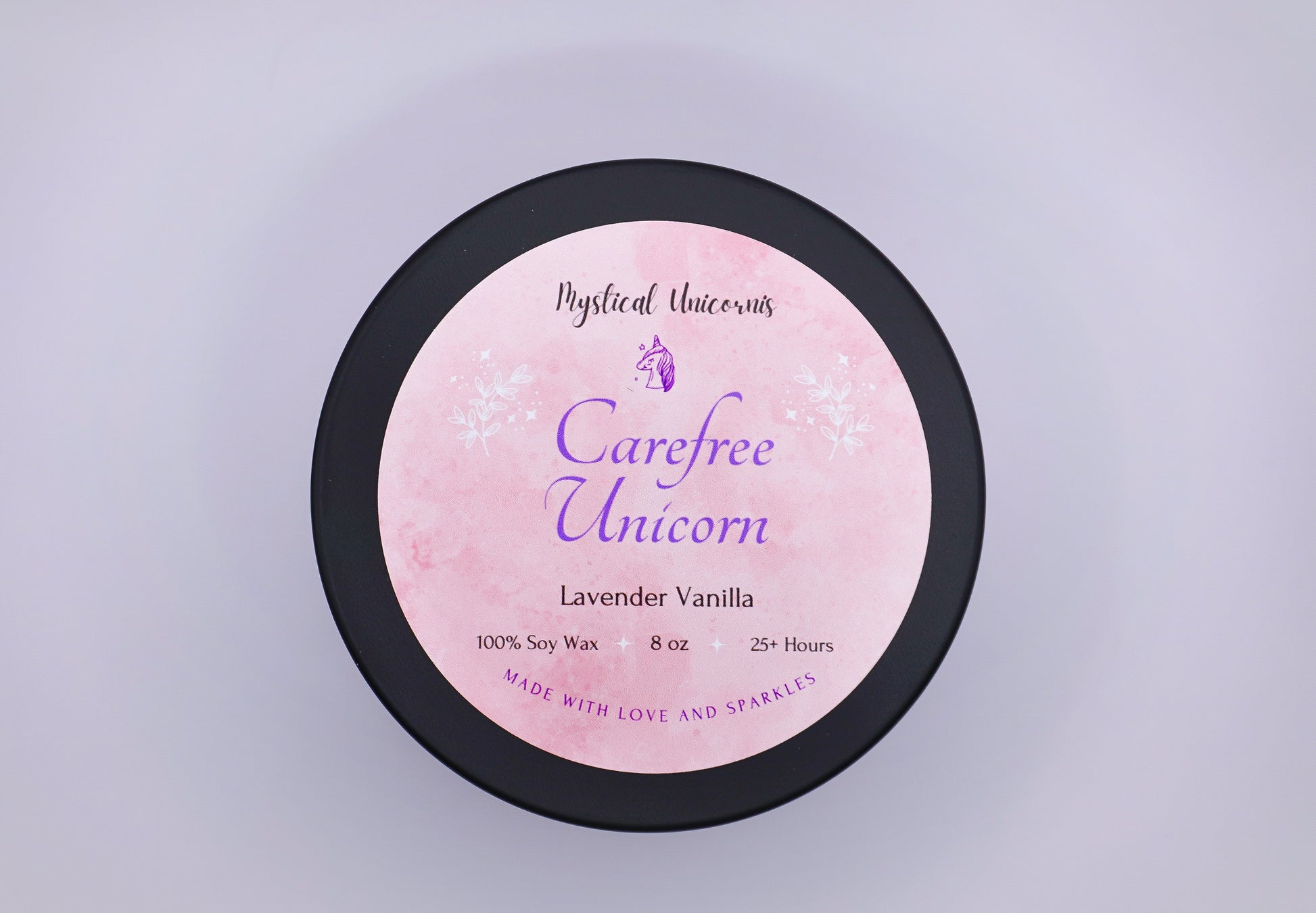 Carefree Unicorn 8 oz. Candle image 3
