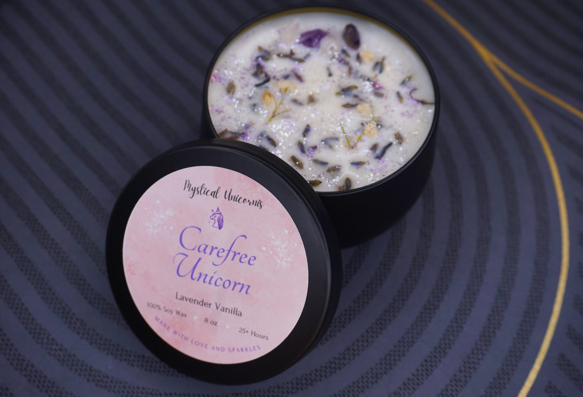 Carefree Unicorn 8 oz. Candle image 2